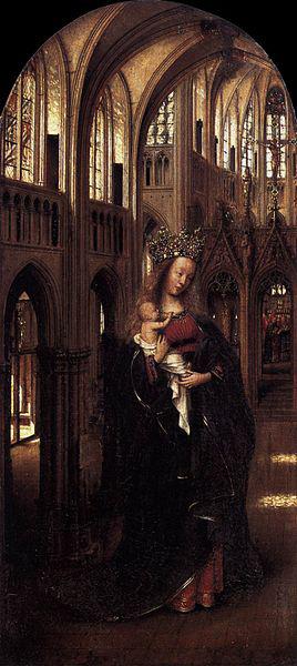 Jan Van Eyck Madonna in the Church oil painting picture